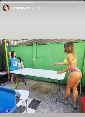 La comentada historia de Camila Polizzi en Instagram. Luego la borró.