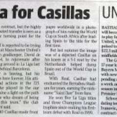 Revista de prensa australiana: "Fin de la era de Casillas"