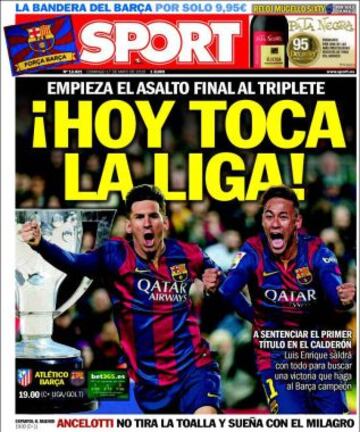 Portadas de la prensa deportiva