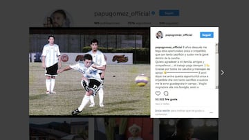 El emotivo mensaje del 'Papu' Gómez por la convocatoria