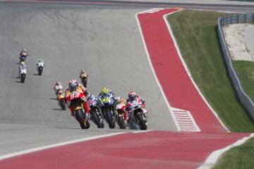 Marc M¨¢rquez lidera la carrera.