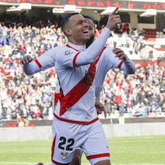 Los goles de De Tomás le han dado al Rayo 18 puntos