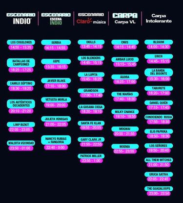 Vive Latino 2022: programación, cartelera, horarios y fechas de los conciertos