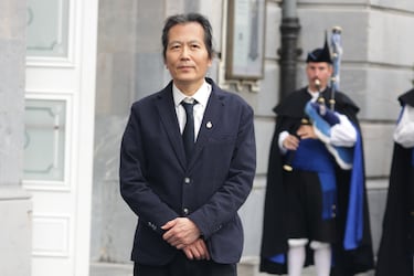 Byung-Chul Han, Premio Princesa de Asturias de Comunicación y Humanidades, a su llegada al Teatro Campoamor para asistir a la ceremonia de entrega de los Premios Princesa de Asturias 2025.
