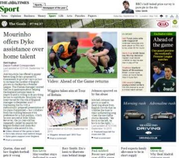 Portadas de la prensa extranjera