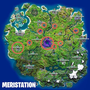 Encontraremos árboles alienígenas en estos puntos del mapa