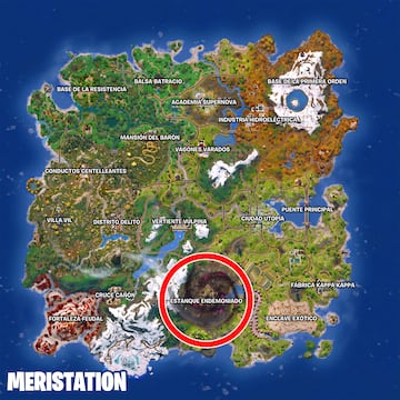 fortnite capitulo 6 temporada 3 super evento final estanque endemoniado mapa