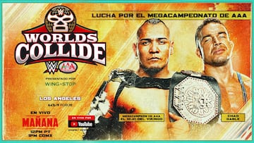 Este es el cartel para la lucha entre el Hijo del Vikingo y Chad Gable por el Megacampeonato.