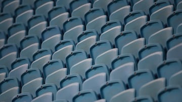 Soccer Football - Copa Libertadores - Round of 16 - Second Leg - Gremio v Guarani - Arena do Gremio, Porto Alegre, Brazil - December 3, 2020 Empty stands inside the stadium before the match Pool via REUTERS/Diego Vara