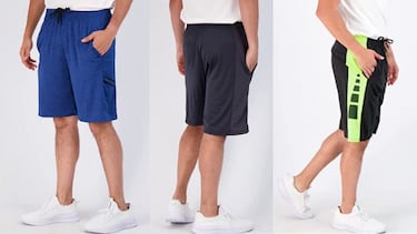 Versátil y transpirable: así es este 'pack' de pantalonetas deportivas para hombre