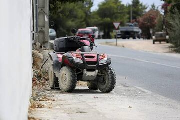 El quad que conducía Ángel Nieto.