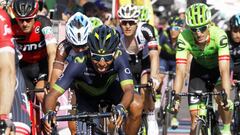 Nairo Quintana afronta la segunda monta&ntilde;a del Giro.