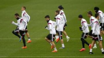 Entrenamiento del Real Madrid.
