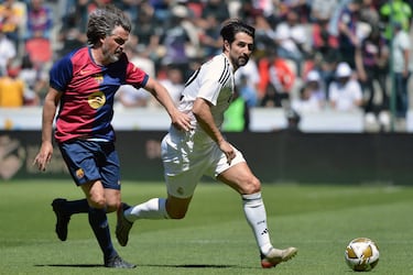 Philippe Cocu Rubén de la Red durante el partido de Leyendas en entre el Real Madrid y el Fútbol Club Barcelona.
