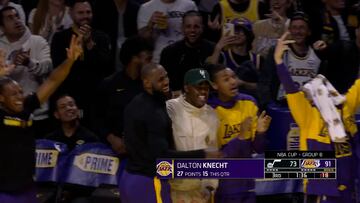 Cómo tienes que ser para en tu primer año en NBA tener a LeBron pegando saltos de alegría: este chico es imparable