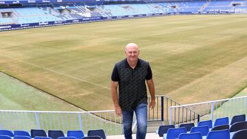 Pepe Mel posa para AS en La Rosaleda.