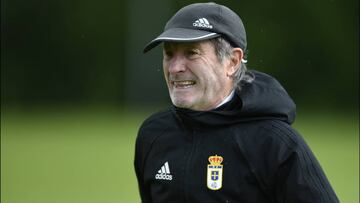 Anquela, entrenador del Oviedo.