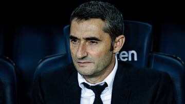 El entrenador espa&ntilde;ol del Barcelona, Ernesto Valverde.