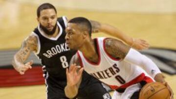 Damian Lillard bota ante Deron Williams.