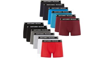 Pack de 12 calzoncillos bóxer de Antonio Rossi de colores para hombre en Amazon