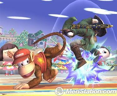 Diddy Kong se paseará por Smash Bros. Brawl