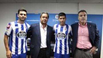 Presentación de Hélder Postiga y Juanfran.