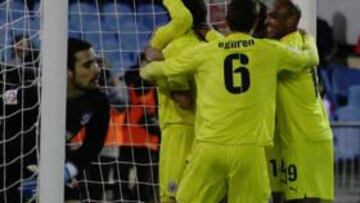 <b>VICTORIA EN EL CALDERÓN.</b> El Villarreal ganó 1-2 en la ida gracias a un gol de Llorente.