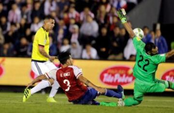 Colombia le ganó a Paraguay 1-0.