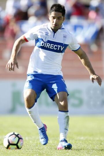 Futbol, Cobresal vs Universidad Catolica
Septima fecha, campeonato de clausura 2016/17
El jugador de Universidad Catolica Cristian Alvarez controla el balon durante el partido de primera division contra Cobresal disputado en el estadio El Cobre de El Salvador, Chile.
19/03/2017
Andres Pina/Photosport
***********
Football, Cobresal vs Universidad Catolica
7th date, Clousure Championship 2016/17
Universidad Catolica's player Cristian Alvarez controls the ball during the first division football match against Cobresal at the El Cobre stadium in El Salvador, Chile.
19/03/2017
Andres Pina/Photosport
