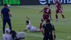 El descomunal pelotazo a Lopetegui en pleno partido: duele solo con verlo