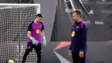 10/01/26 SUPERCOPA DE ESPAÑA 2026 JEDDAH
ENTRENAMIENTO BARCELONA
JOAN GARCIA HANSI FLICK ENTRENADOR