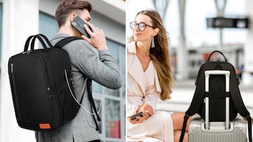 Mochila de viaje para la cabina del avión de Ryanair y otras aerolíneas low cost como EasyJet, Vueling o Wizz Air