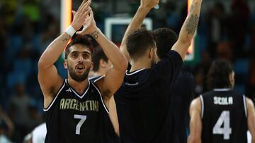Facundo Campazzo con la selección argentina en los Juegos Olímpicos de Río.