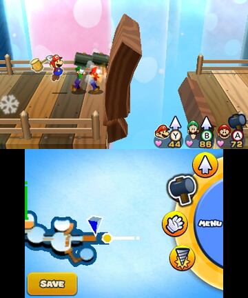 Captura de pantalla - Mario & Luigi: Paper Jam Bros. (3DS)
