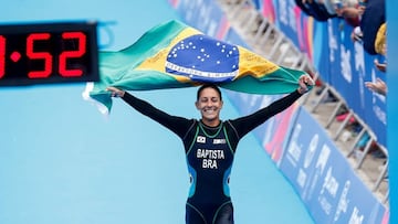 La atleta brasile?a Lu¨ªsa Baptista.