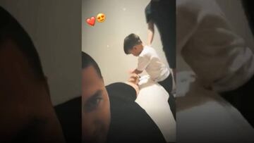 Nico Castillo mostró el tierno 'masaje' que recibió de su hijo