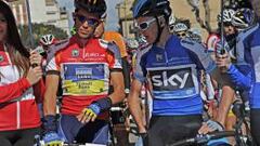 Chris Froome ante el tridente español en un mini Tour