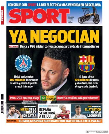 'Coutinho key to Neymar transfer' - Catalan press review