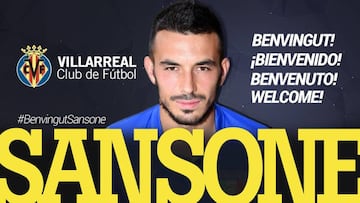 Sansone signs for Villarreal and joins the squad in Guitiriz