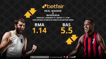 Real Madrid vs. Baskonia: horario, dónde ver, pronósticos y clasificación