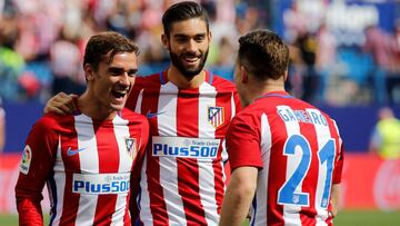 Gameiro, Griezmann y Carrasco.