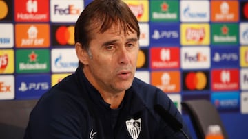 Julen Lopetegui, en rueda de prensa. 