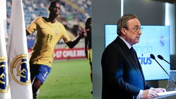 Florentino: "Vinicius está llamado a ser uno de los grandes"