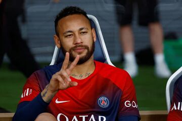 Neymar, durante un partido con el PSG esta pretemporada durante la gira asiática.