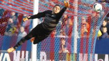 Keylor Navas, en un partido con el Levante.