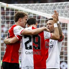 Festín del Feyenoord y Santi Giménez ante el Heereveen