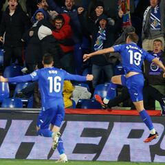 Hazaña del Getafe, con diez desde el minuto 44