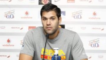 Felipe Reyes, durante la rueda de prensa.