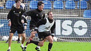 <b>EXPEDITIVO</b>. César fue contundente en el entrenamiento de ayer.