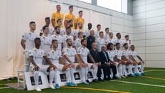 Real Madrid pose for the official 2019-20 first team photo